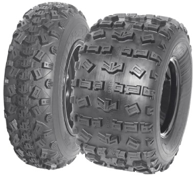 A pair of tires that are on the ground.