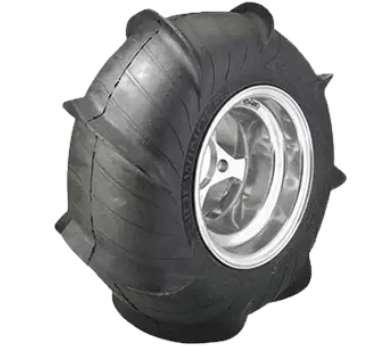 A tire with a wheel on it